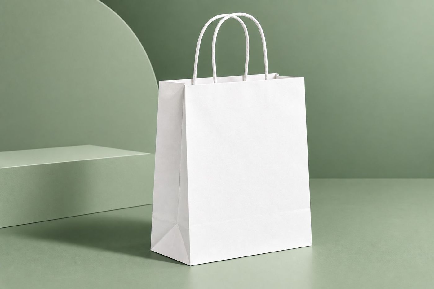 Plain Paper Carry Bags, alternate view
